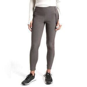 Athleta Headlands Hybrid Tight Leggings, Fog Grey, Size 8, NWT
